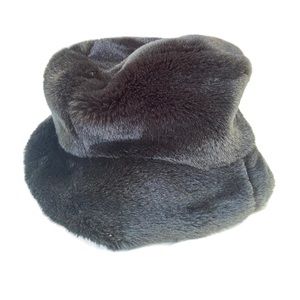 Laplein New York Vintage Oversized Fur Bucket Hat